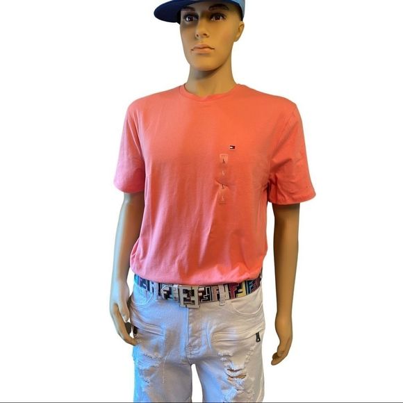 Tommy Hilfiger T-shirt color coral - Picture 1 of 6